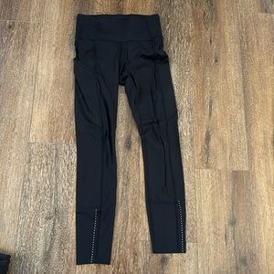 Lululemon Fast and Free Tights. Black. 7/8 length